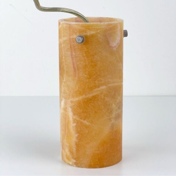 Fine golden honey Onyx Pendant Or Desk Light lamp 8" Perfect ambient lighting - Picture 2 of 10
